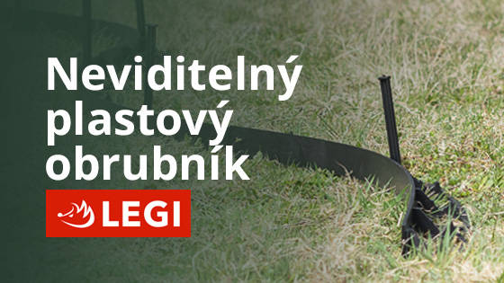 Neviditelný plastový obrubník LEGI – zahrada si ho zamiluje