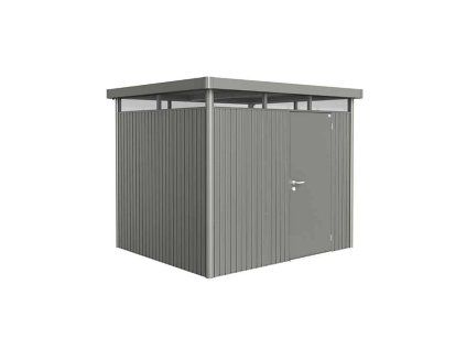 3463868 domek na naradi biohort highline h3 sedy kremen jednokridle dvere