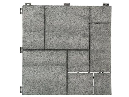 gumova dlazdice stone mosaic 30 x 30 cm seda