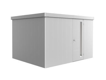 3509401 zahradni domek neo 3d stribrna jednokridle dvere