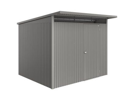 3516276 zahradni domek avantgarde eco a6 sedy kremen metaliza jednokridle dvere