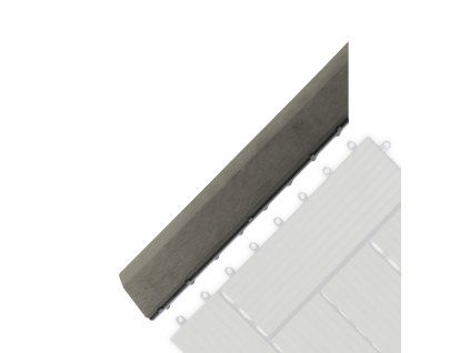 Rohova prechodova lista G21 Incana pro WPC dlazdice 38,5 x 7,5 cm, leva