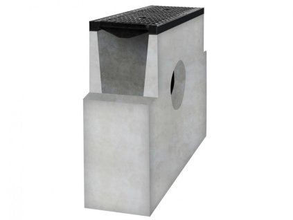 Betonová vpusť D400 s litinovou mříží, 500 x 200 x 500 mm