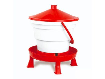 Napájecí kbelík pro drůbež, s podstavcem, 15 l - GAUN 12043