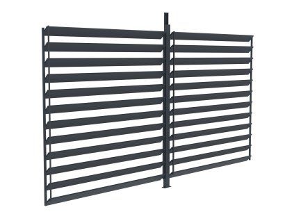 Otočná lamelová stěna 3,7 x 2,2 m pro pergolu Austin