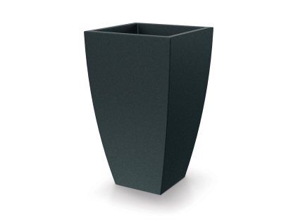 Květináč MOODA SQUARE 40 cm, uhlíkově šedá