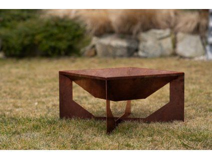 Zahradní ohniště Corgarden VENTO 1014 50 x 50 x 30 cm Corten