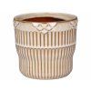 Obal na kvetinac Nimes s drazkami, prumer 14 cm