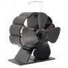 Ctyrlopatkovy ventilator na kamna Flamingo Mini, cerny