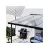 Hliníková pergola Terrassendach Premium 4,10 x 3,06 m - čirý polykarbonát / bílá