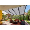 Hliníková pergola Terrassendach Premium 4,10 x 3,06 m - čirý polykarbonát s pruhy / antracit