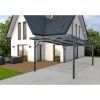 Přístřešek na auto Carport Premium A, 3,094 x 5,62 m, antracit / čirá