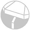 Naklápěcí slunečník Doppler ACTIVE Balkónová clona 180 x 130 cm , přírodní