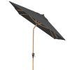 Slunečník s automatickým naklápěním s ULTRA UV ochranou Doppler ALU WOOD 210 x 140 cm, antracit