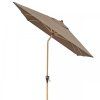 Slunečník s automatickým naklápěním s ULTRA UV ochranou Doppler ALU WOOD 210 x 140 cm, hnědá