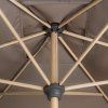 Slunečník s automatickým naklápěním s ULTRA UV ochranou Doppler ALU WOOD 210 x 140 cm, hnědá