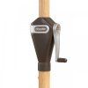 Slunečník s automatickým naklápěním s ULTRA UV ochranou Doppler ALU WOOD 3 x 2 m, antracit