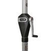 Slunečník s automatickým naklápěním klikou Doppler ACTIVE 210x140 cm, hnědá