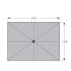 Slunečník s automatickým naklápěním klikou Doppler ACTIVE 210x140 cm, hnědá