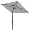 Slunečník se středovou nohou Doppler ACTIVE 200 x 120 cm, světle šedá