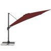 Moderní slunečník s boční nohou Doppler ACTIVE 310  x 210 cm, terakota