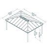 Hliníková pergola PALRAM Dallas 14x20