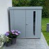 3508912 14 zahradni domek neo 1b stribrna dvoukridle dvere