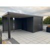 3509314 11 zahradni domek neo 3b tmave seda dvoukridle dvere