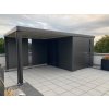 3509368 11 zahradni domek neo 3c tmave seda dvoukridle dvere