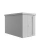 3509446 zahradni domek neo 4a stribrna jednokridle dvere