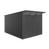 3516381 zahradni domek avantgarde eco a8 tmave seda metaliza dvoukridle dvere