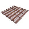 Plechová střešní krytina Classic Tile 2250 x 1200 mm hnědá