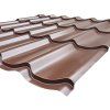 Plechová střešní krytina Classic Tile 2250 x 1200 mm hnědá