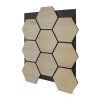 Akustický panel G21 81,5 x 66,5 x 2,1 cm plástev, přírodní dub