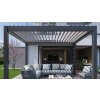 Bioklimatická pergola BIOHORT 3,5 x 3 m, tmavě šedá metalíza