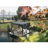 Bioklimatická pergola BIOHORT 4 x 3 m, šedý křemen/stříbrná metalíza
