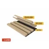 Akustický panel LEGI Home 240 × 60 cm, šedý